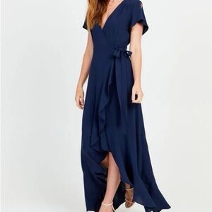 Altar'd State Navy High Low Dress